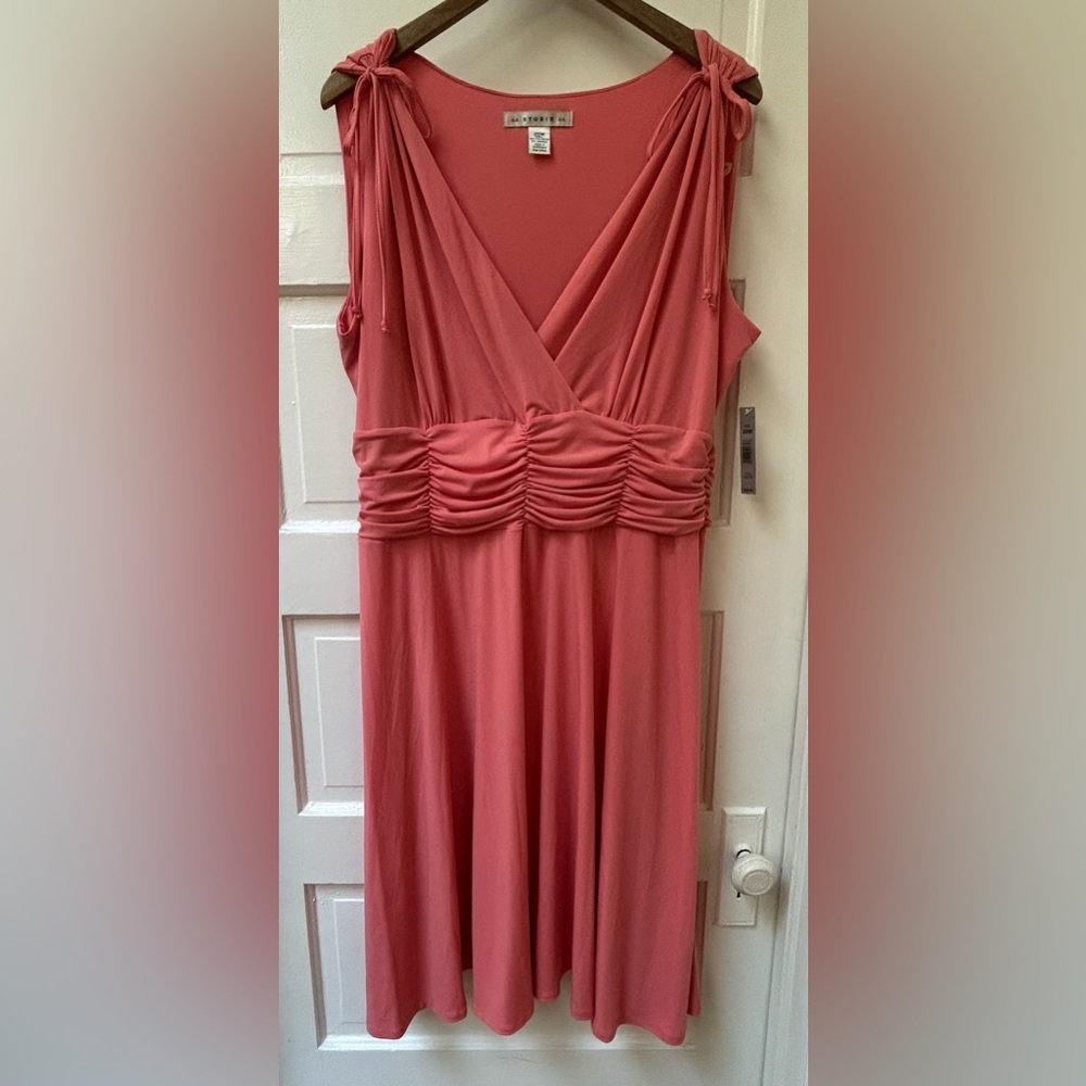 Aa Studio Coral Pink Maxi Dress Size 20W NEW! $49
